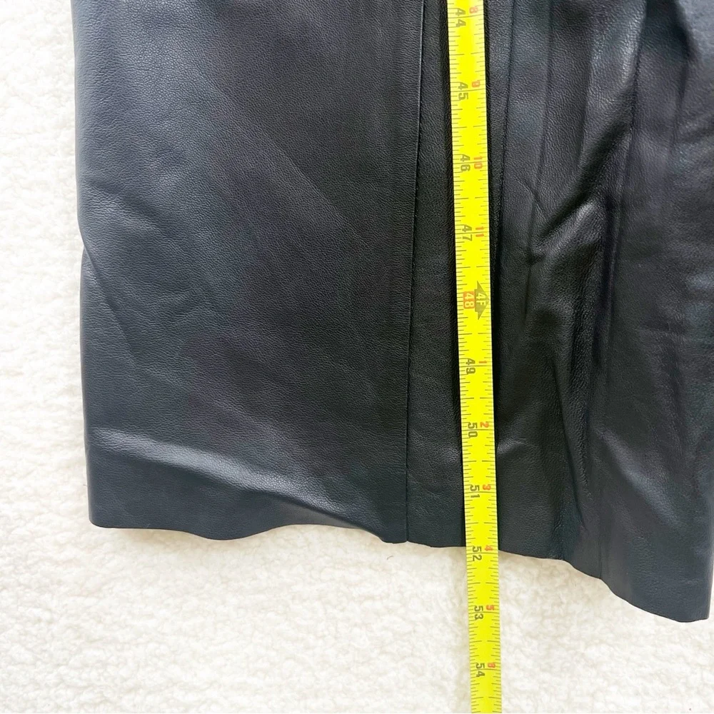 Massimo Dutti black sheep leather limited edition dress size S - Picture 11 of 11